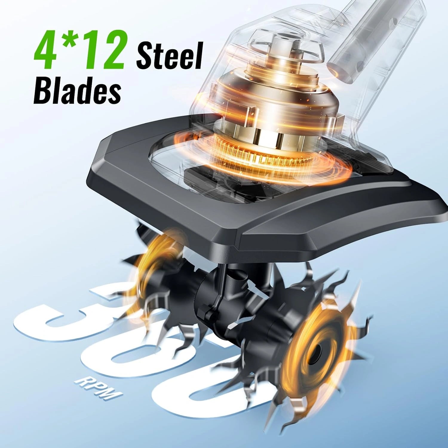 T20 Electric Garden Tiller (2 x Batteries)