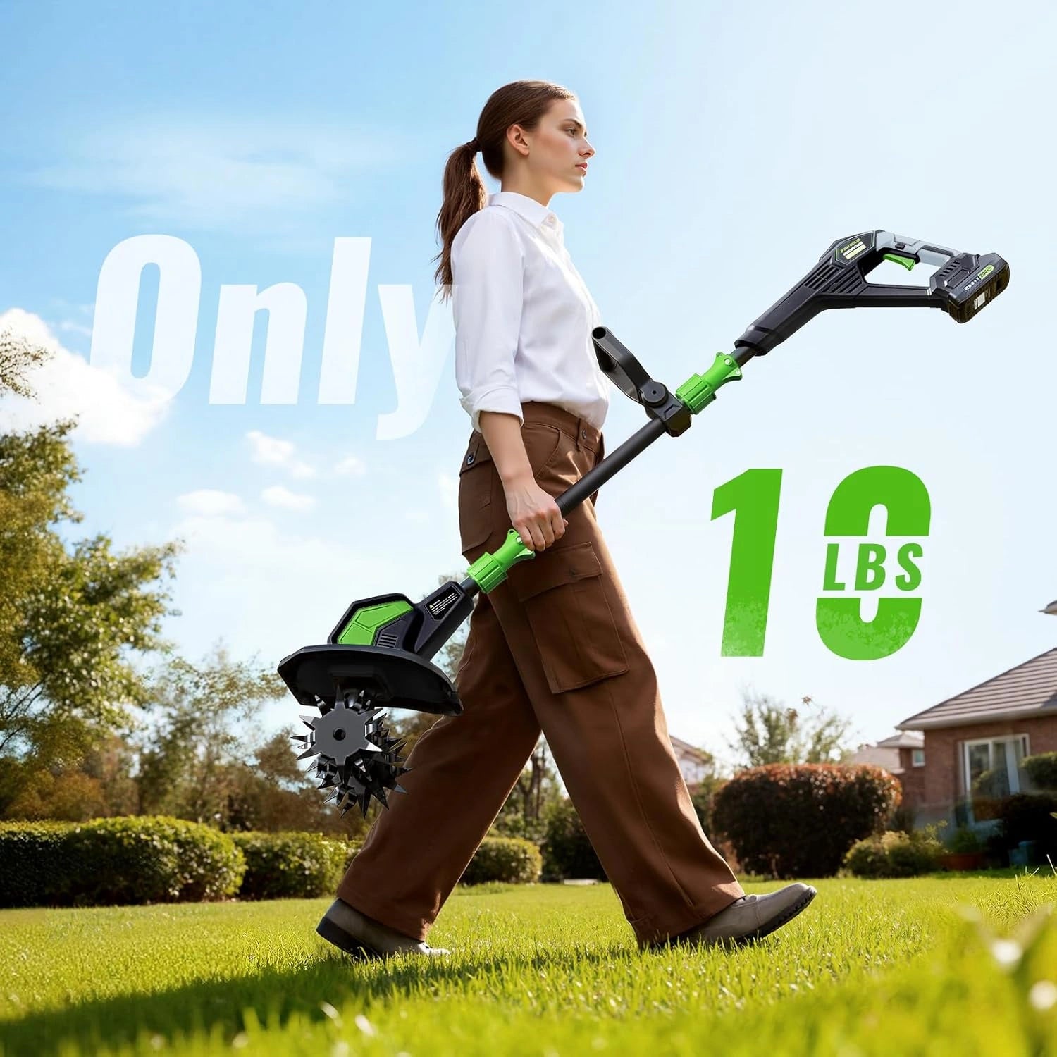 T20 Electric Garden Tiller (2 x Batteries)