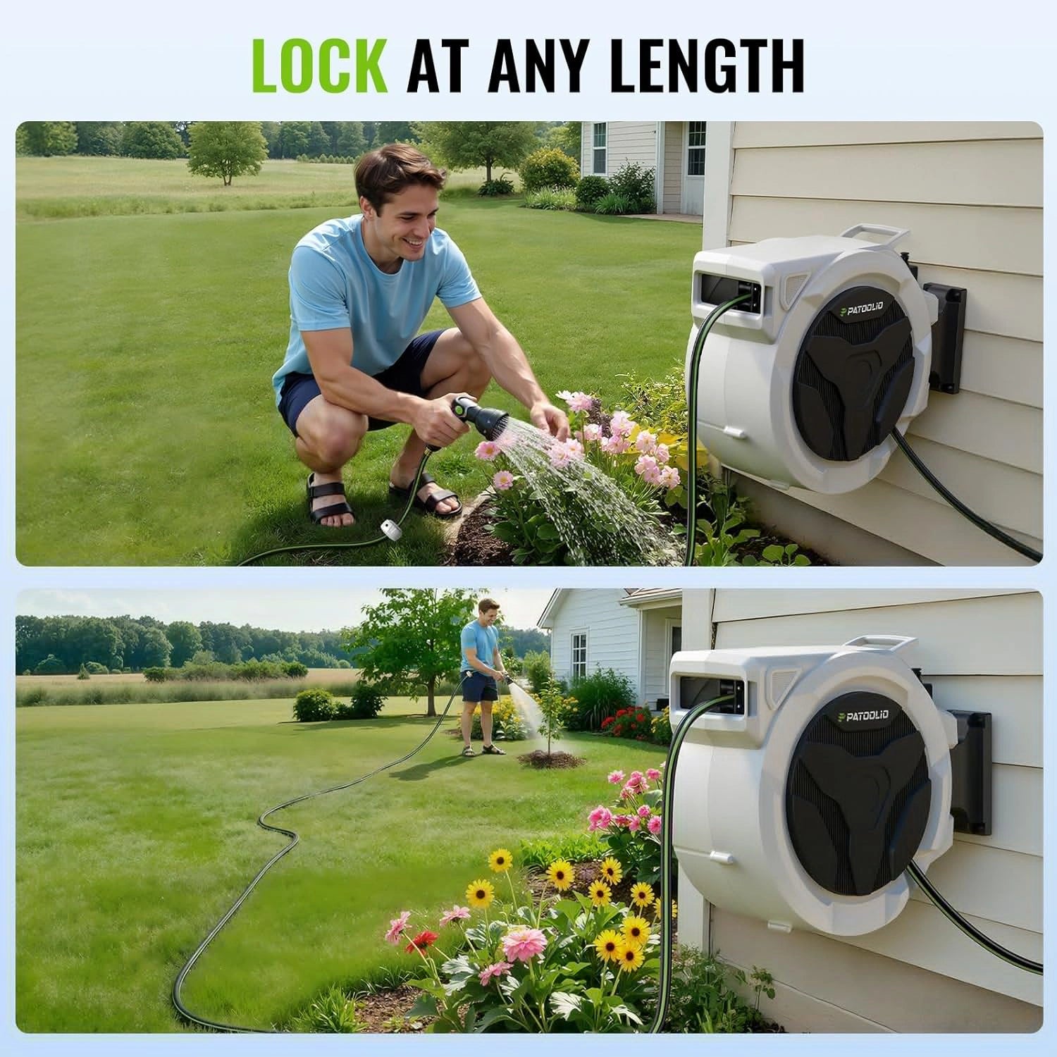 Auto Retractable Garden Hose Reel