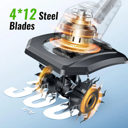 20V 360RPM Electric Garden Tiller (2 x Batteries)