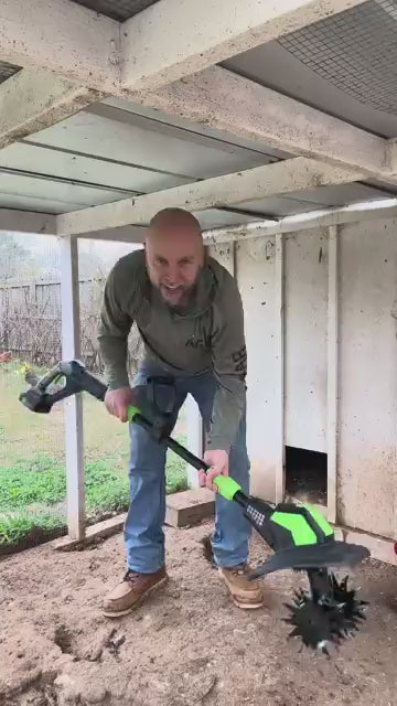 T20 Electric Garden Tiller  (2 x Batteries)